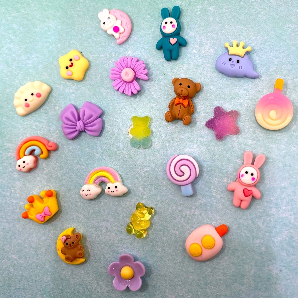 20pcs- Cartoon Kawaii 3D Stickers, Bottle/Phone/Refrigerator/laptop stickers